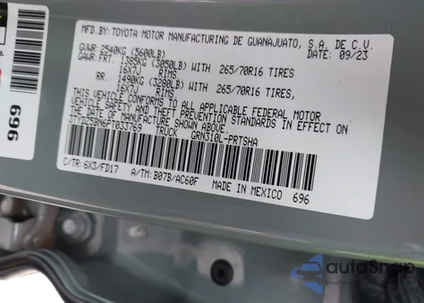 2023 Toyota Tacoma Trd Sport z USA, uszkodzony, nr VIN 3TYDZ5BN6PT033769